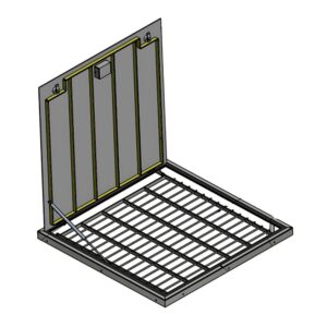 TB Tweedelig vlak inbouwluik