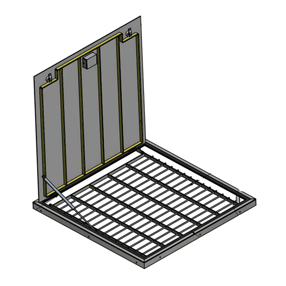 TB Tweedelig vlak inbouwluik