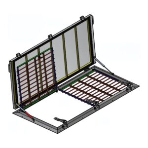 HHNK Tweedelig knevelluik - RVS