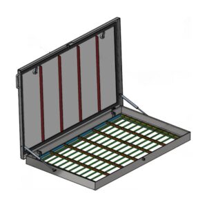 C1 Antidiefstal opbouwluik - Aluminium