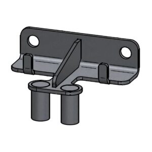 Geleidestangbeugel 2x ¾” 85mm - RVS 316