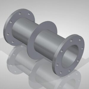 FMF muurstuk DN150 - RVS 316