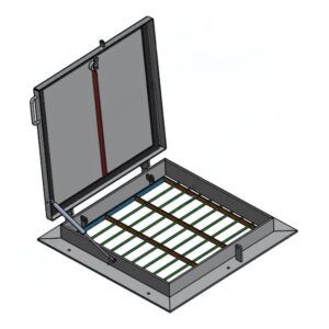 A1 Standaard opbouwluik - Aluminium